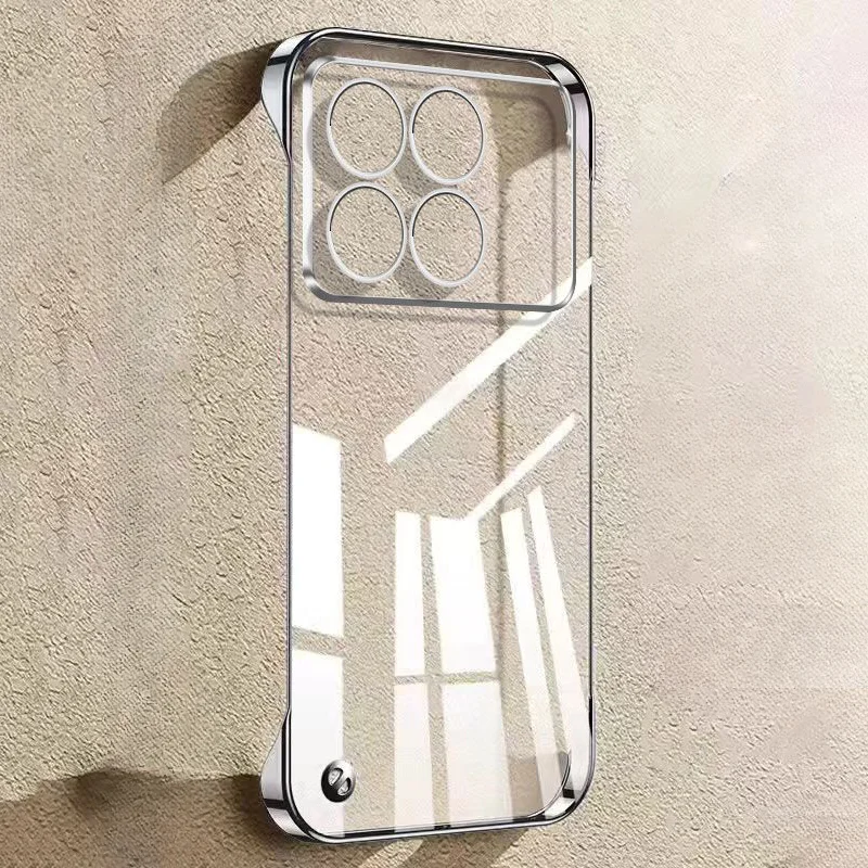 Electroplated Transparent Ultra-Thin Frameless Phone Case - Hard Protective Cover Shell
