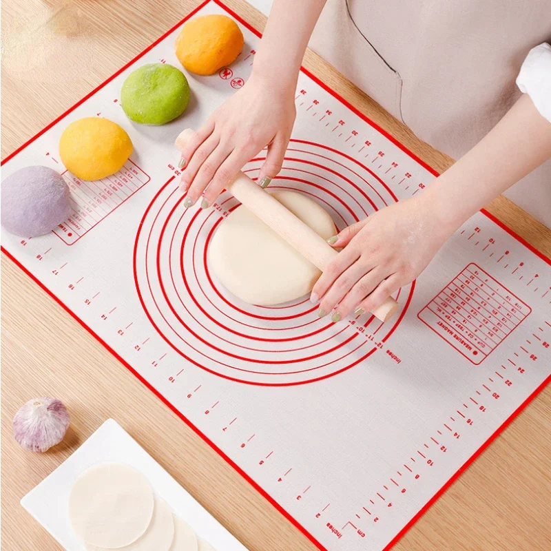 Silicone Mat Kitchen Kneading Dough Baking Mat Cooking Cake Pastry Non-stick Rolling Dough Pads Tools Sheet Accessories silicone baking mat