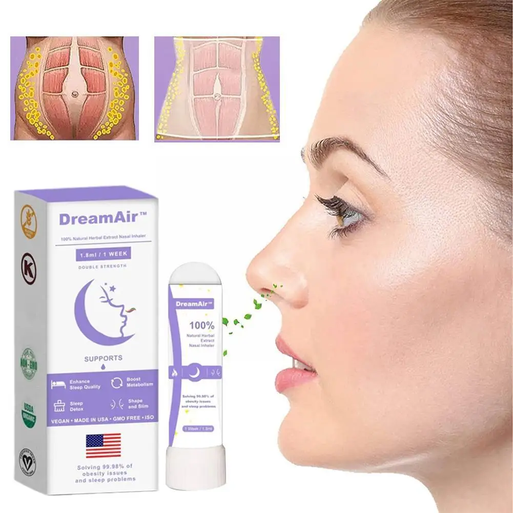 

1.8ml Nasal Inhaler Improve Sleep Losing Weight Shaping Edema Eliminating Nasopharyngeal Body Detoxifying Care H2F1