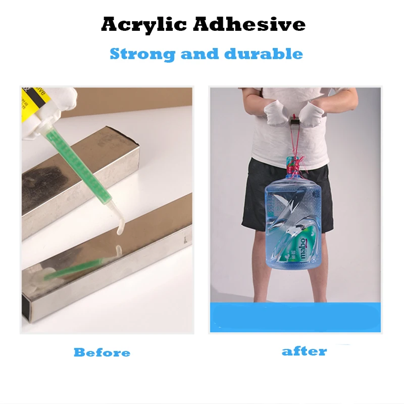 Acrylic Adhesive AB Glue 5 Minutes Quick-drying Transparent Strong Universal Glue for Metal Wood Stone Ceramic Waterproof 5