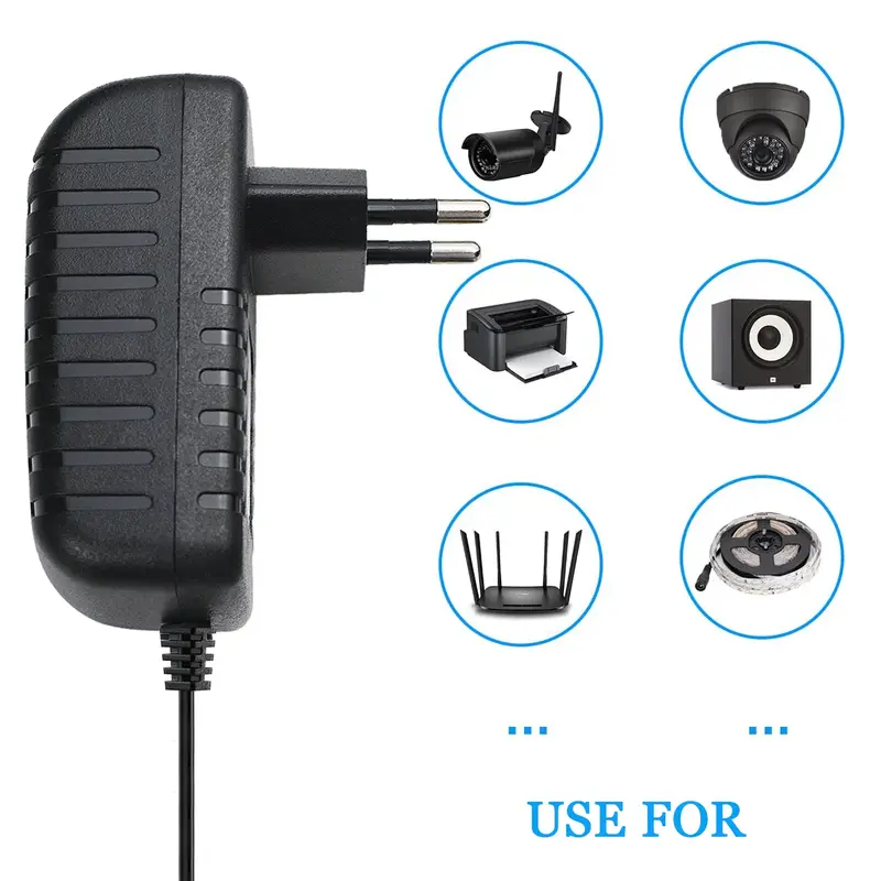 AC110-240V To DC 5V 9V 12V 24V 1A 2A 3A Universal Power Adapter 5.5*2.1/2.5mm EU US AU UK Supply Charger for LED Strip Light TV - Image 6
