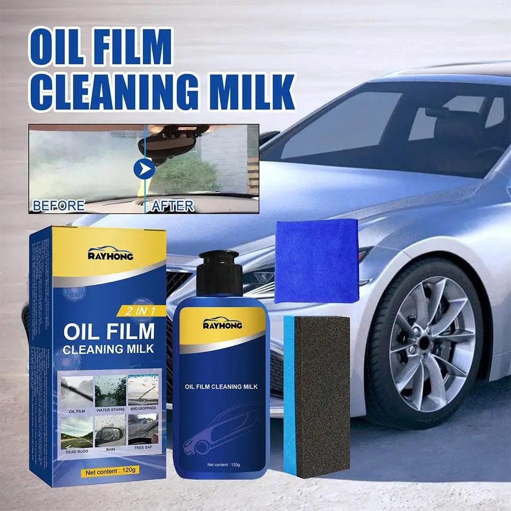 

Windshield Oil Film Removal Universal Car Glass Maintenance Agent Window Cleaner Shower Window Degreaser Auto Dirt Removal Tools