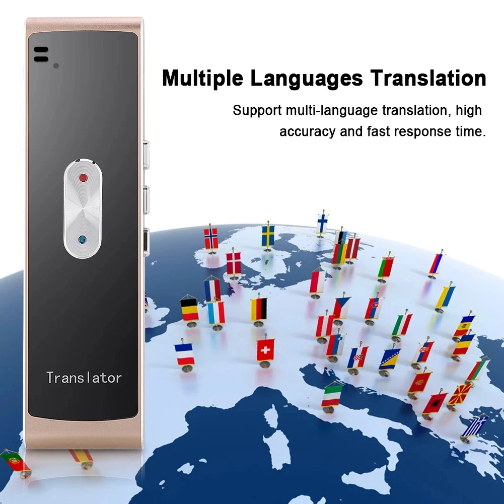 

Accurate translation and rapid response Multi-Languages T8S Smart Voice Translator Offline Bluetooth-Compatible Portable