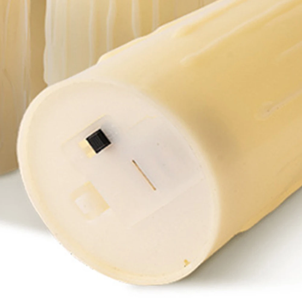 Electronic LED Candles Light Flameless Flickering Tealight Battery Powered Candle Lamp Decorative Candles Halloween Decoration