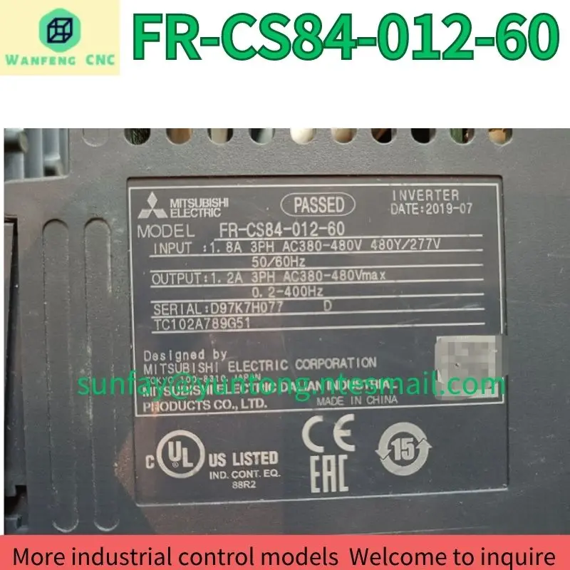 

brand-new FR-CS84-012-60 0.4KW frequency converter Fast Shipping