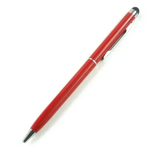 100 pens of Each Pack Mini Metal 2-in-1 Stylus Universal Ballpoint Pen Text Engraving Office School Advertising Pen