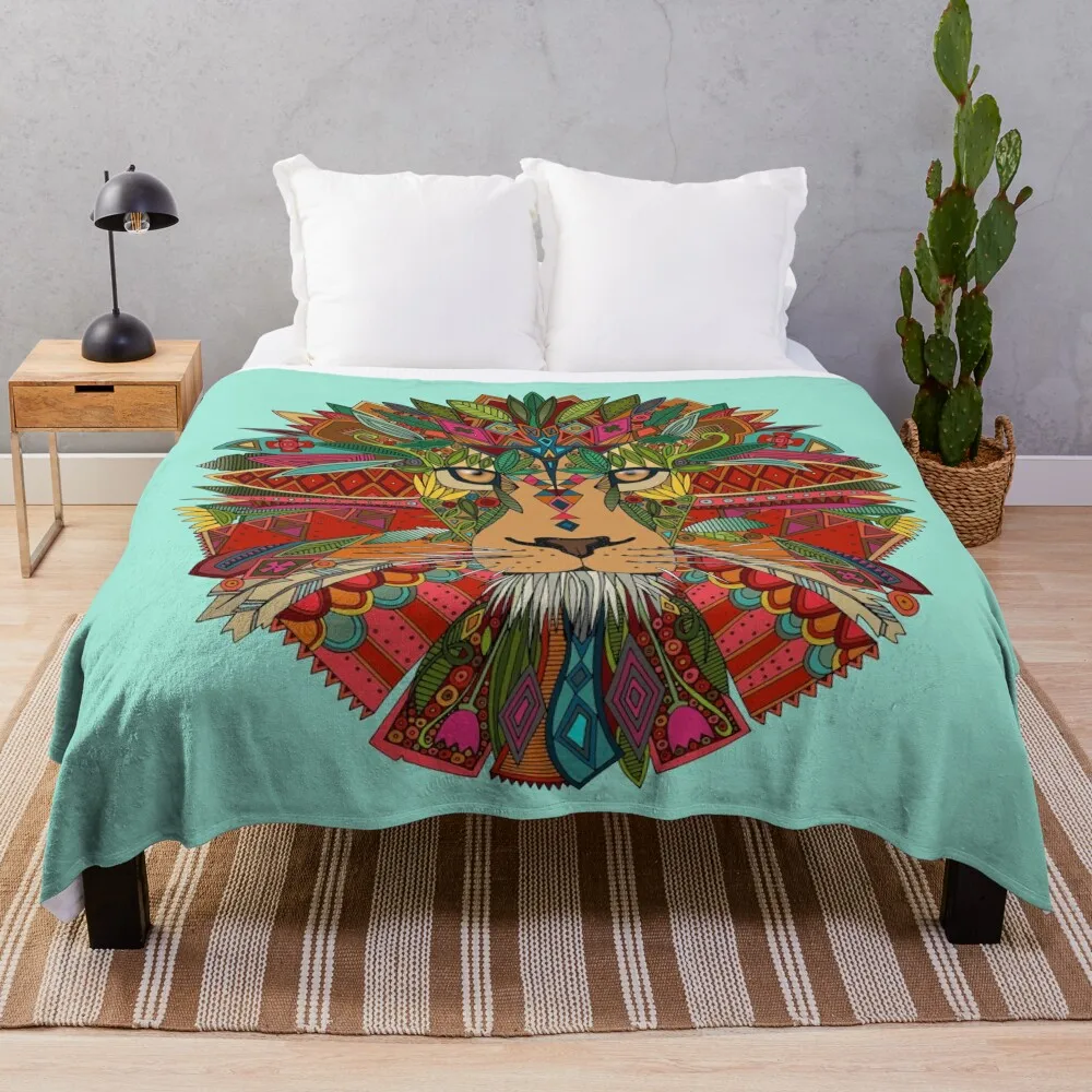 

lion mint Throw Blanket Nap Blanket Sleeping Bag Blanket Soft Blanket
