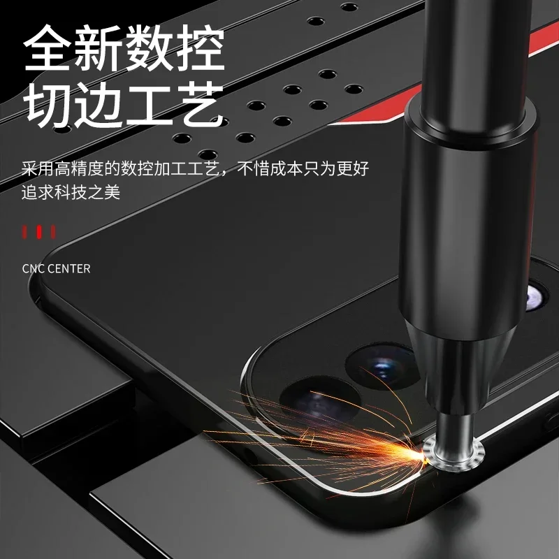 Luxury Laser Carved Metal Alloy Ultra Thin Slim Armor Back Cover