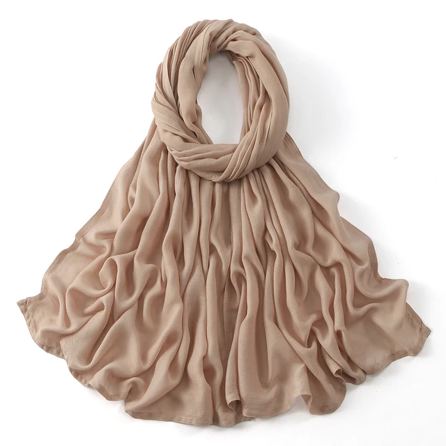 185*75 cm musulman Modal Hijab rayonne coton châles pour femmes mince plaine écharpe grande taille foulard islamique Turban bandeau