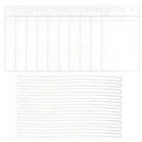 10 Pcs Transparent Luggage Tag Suitcase Tags Sleeve Cruise Ship Essentials Pvc Clear Badge Holder Boarding Pass Travel Id 2