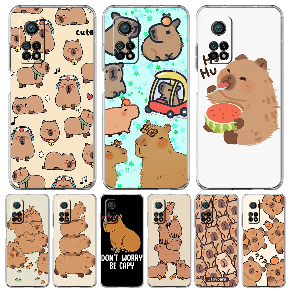 Capybara Cartoon Soft Transparent Phone Case