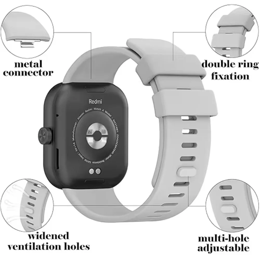 Comfortable Silicone Strap Watchband - Universal Fit for Smartwatches