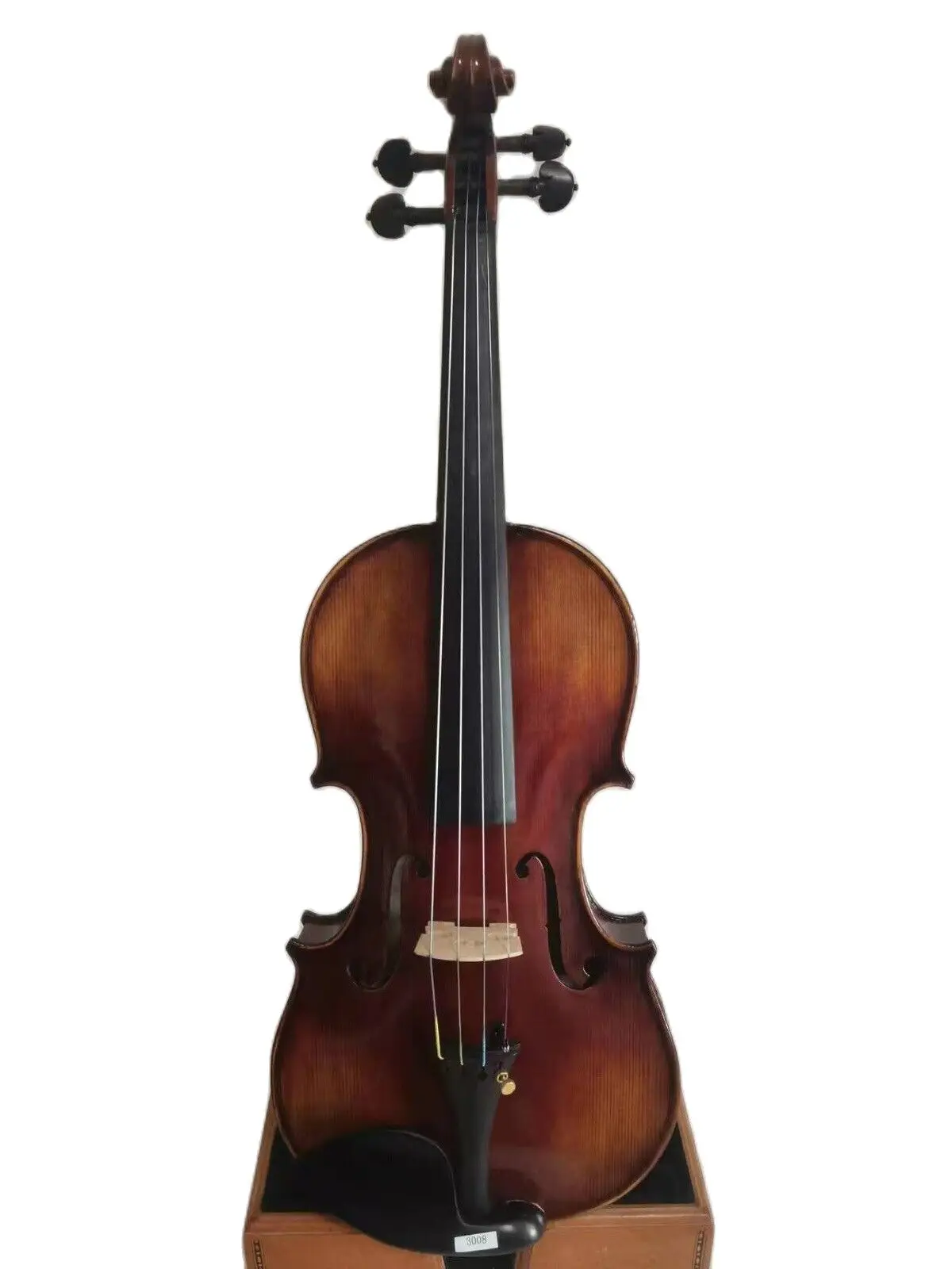 

Master 4/4 violin Stradi model flamed maple back spruce top hand made K3008