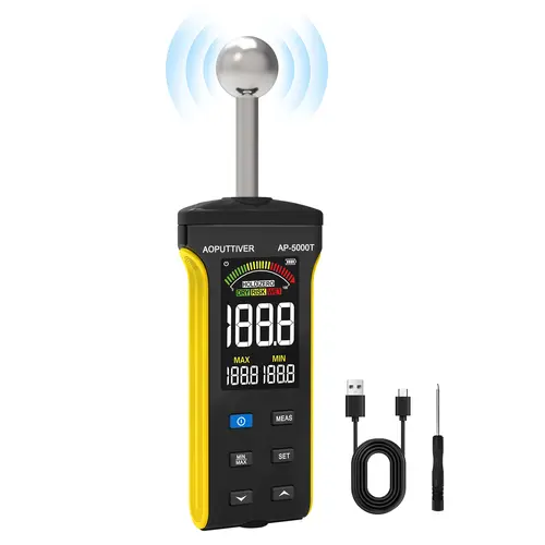 HoldPeak Digital Wood Moisture Meter for Walls Wood Masonry Concrete Color LCD Display Moisture Tester with Alarm Function - Image 7