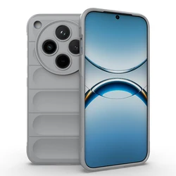 Premium Soft Silicone Skin-Friendly Phone Case - Luxury Design with TPU Back Bumper for Find X8 (LightGray)