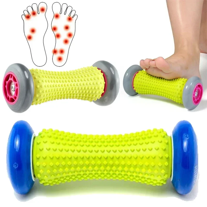 Manual Massage Roller for Full Body Relaxation Blue Pink