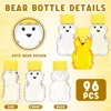 96 Pieces 2 oz Plastic Honey Bear Bottle for Storing and Dispensing Holiday Baby Shower Gifts 3
