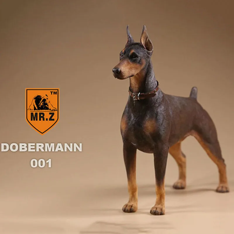 

1/6 Scale Simulation Animal police dog Doberman Pet dog Model Toys Gifts Model For 12 Inch Action Figure Scene Collection Dolls