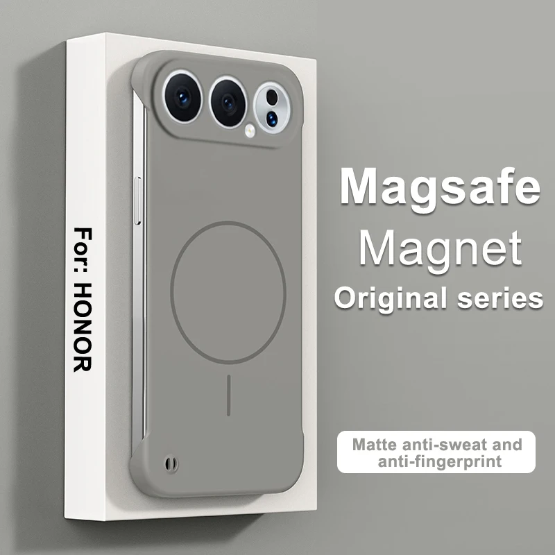 Honor 500 Pro Frameless Shockproof Hard Case with Magnetic Wireless Charging - Matte Ultra Thin PC Cover