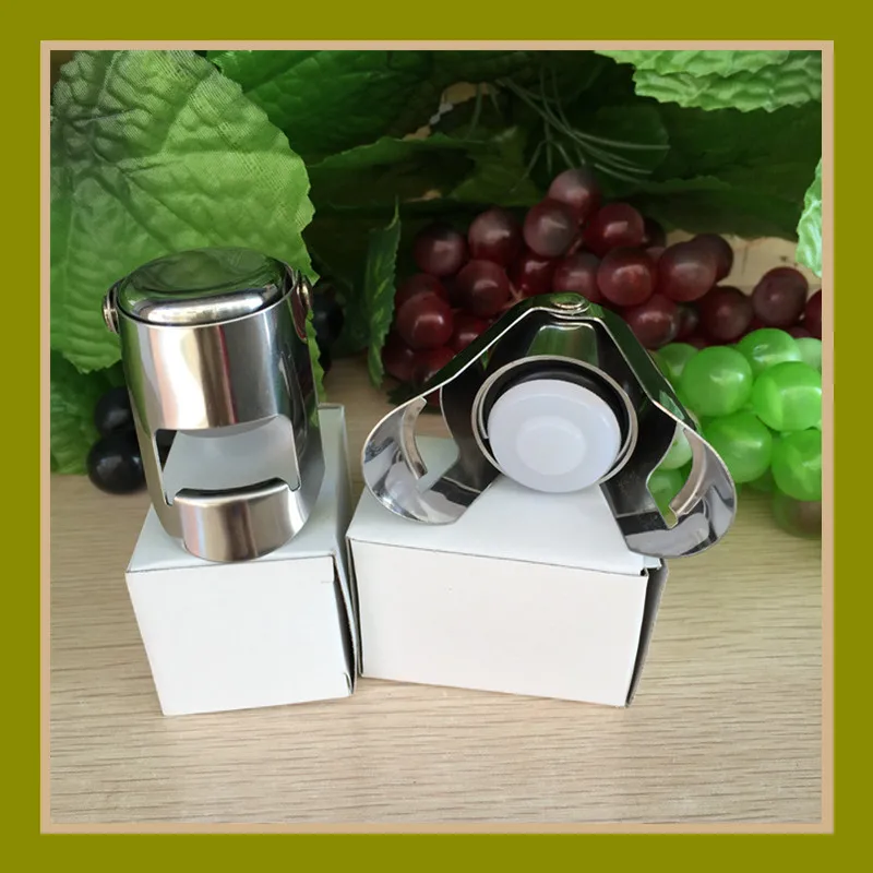 1pcs Champagne Bottle Stopper Stainless Steel Sparkling Grape Wine Bottle Plug Vacuum Sealer Liquor Flow Stopper Cap Bar wine stopper,wine stoppers