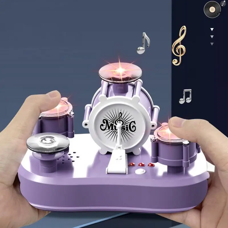 Mini Finger Drum Set Desktop Drum Set Portable Mini For Desk Desk Musical Miniature Touch-sensitive Toy