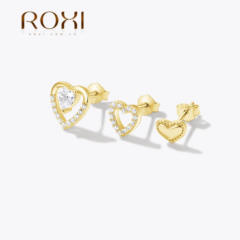 

Серьги женские из серебра 925 пробы с фианитом, 6/7/9 мм