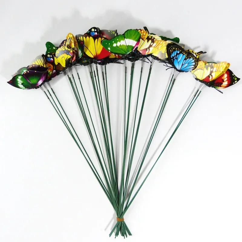 Bunch of Butterflies Garden Yard Planter Colorful Whimsical Butterfly Stakes Decoracion Outdoor Decor Gardening Decoration butterfly decoration garden art decor