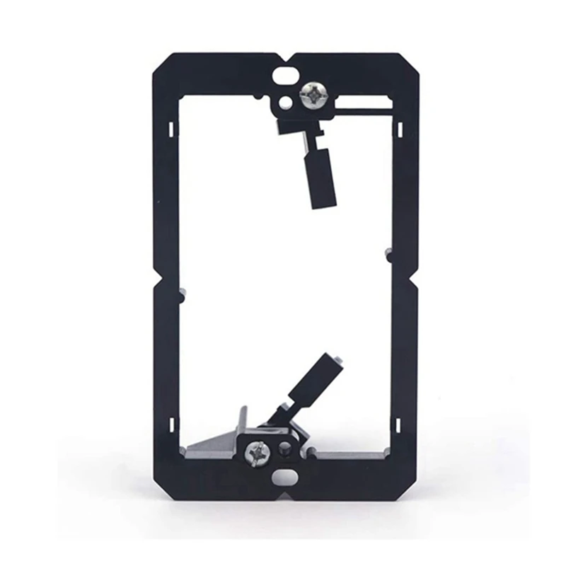 12 Pcs Single Gang (1-Gang) Low Voltage Wallplate Mounting Bracket-Black