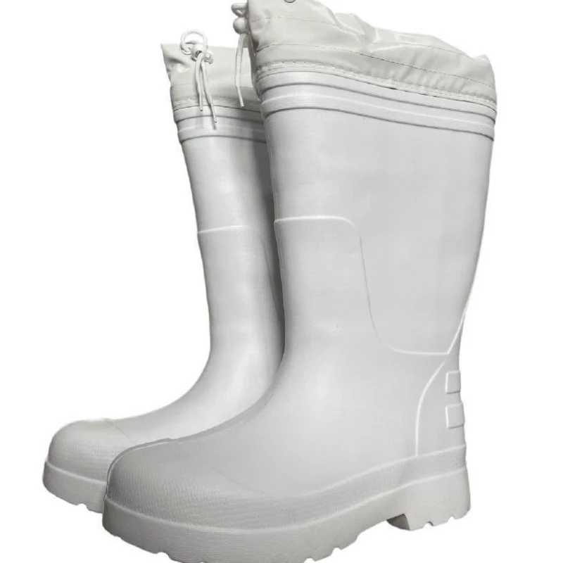 

New Men's Fashion Knee-high Acid Alkali resistant Rain Boots Waterproof Kitchen Non-slip Rainboots Water Shoes Wellies Boots
