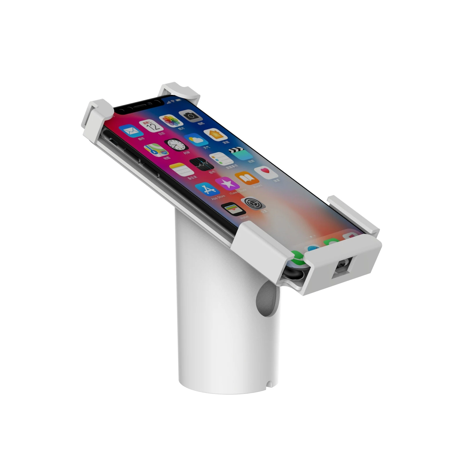 Smartphone Anti-Theft Metal Holder with Key Tablet Watch Security Anti-Lost Display Stand For Mobile Devices
