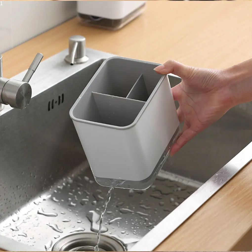 

Plastic Drainer Chopstick Spoon Storage Holder Multifunctional Drain Double Layer Cutlery Knife Fork Drain Racks Kitchen Tools