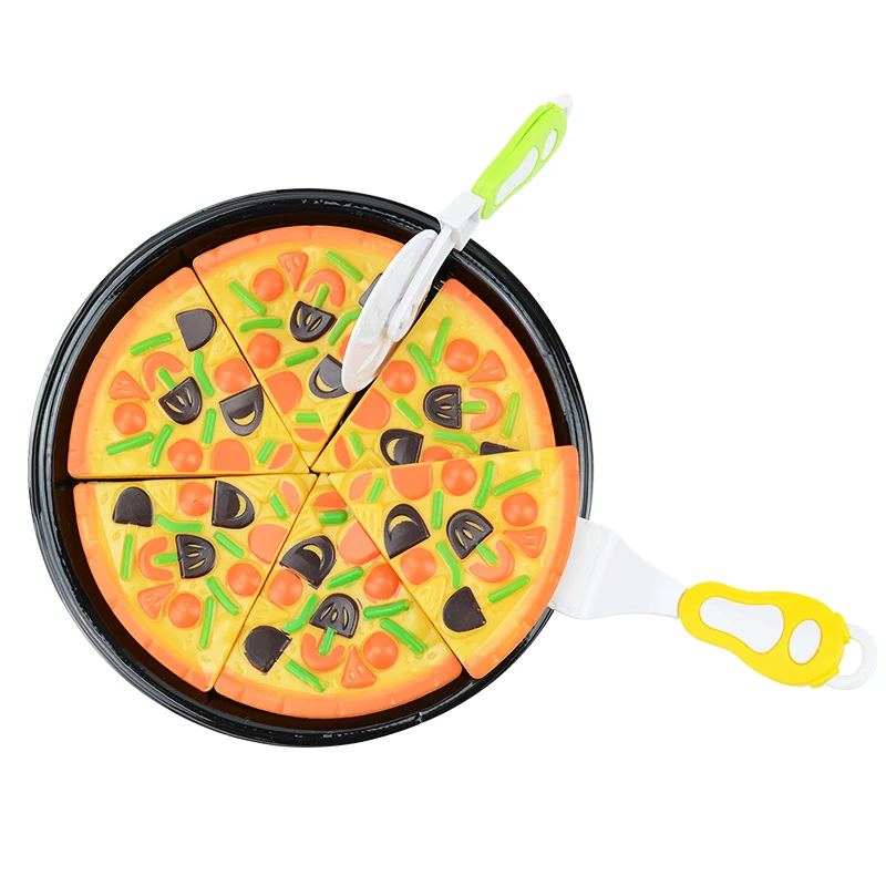 Kitchen Toys Children's Educational Play House Kitchen Toy Cut and Watch Simulated Pizza Pretend Kitchen Toys Pretend Food Toys Doll House Toys