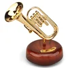 Rotating Music Box Guitar Violin Music Box Birthday Gift Girl Holiday Gift Living Room Creative Decoration Box for A Gift 6