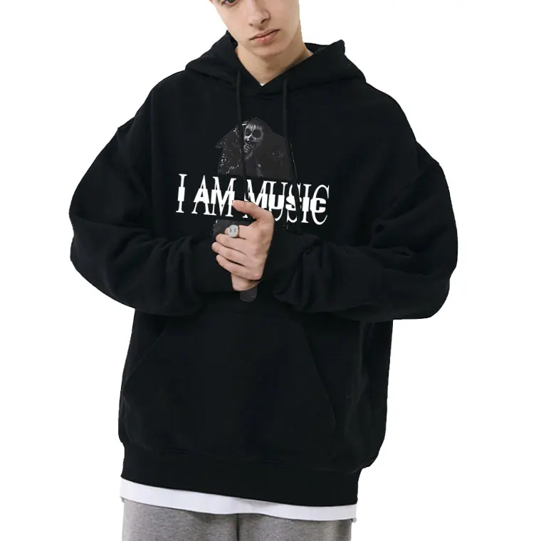

I Am Music Playboi Carti Graphic Hoodie Male Vintage Oversized Pullover Opium Merch Sweatshirt Men Women Hip Hop Fashion Hoodies