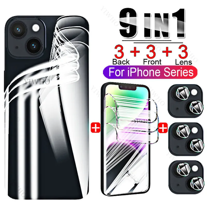 Soft Hydrogel Film on For IPhone 14 HD Water Gel on For Iphone 14 Pro