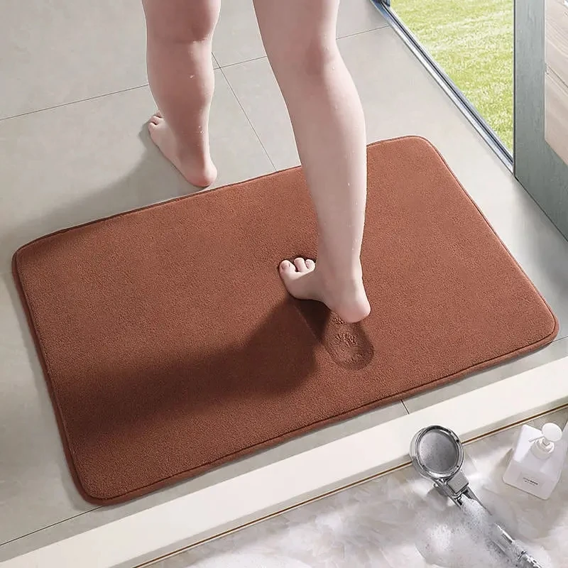홈 욕실 단색 카펫 미니멀리스트 편안한 고사양 러그, 심플 케어 스몰 사이즈 공간 매트, 거실 러그