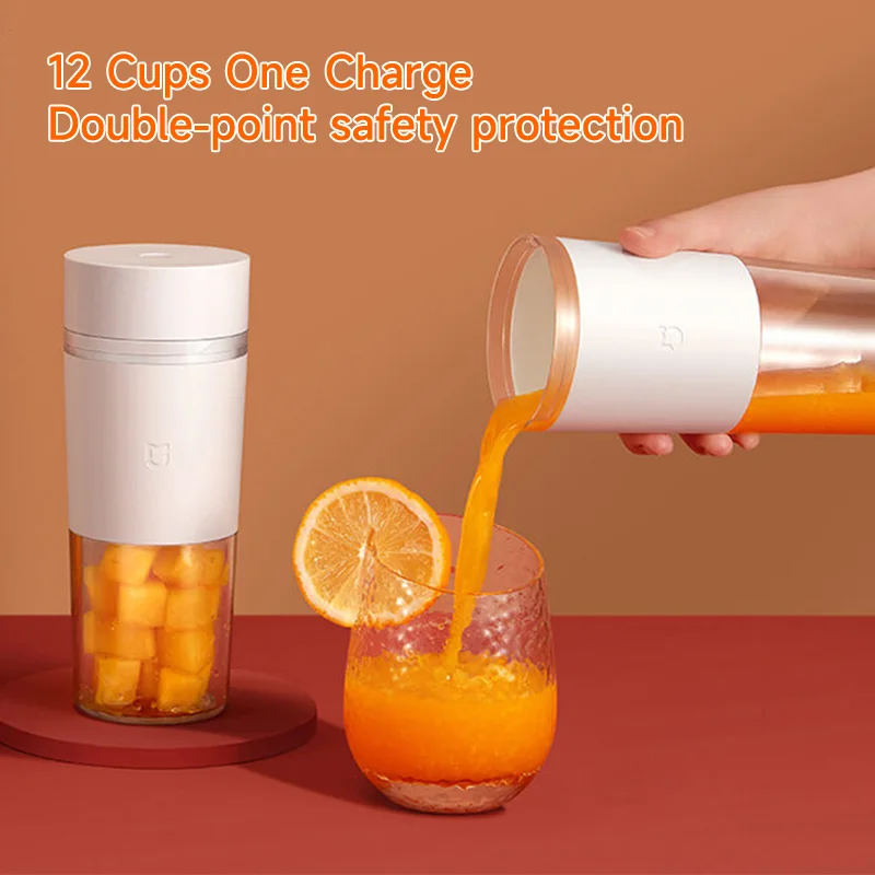 Xiaomi Portable Electric Juicer Blender 3D 4 Blades Large Capacity Removable Rechargeable IPX6 Food Grade Fruit Extractor Cup 3