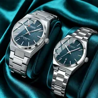 CURREN Fashion Dress Quartz Watches for Men/Women Minimalist Design Dial with Luminous Hands Stainless Steel Band
