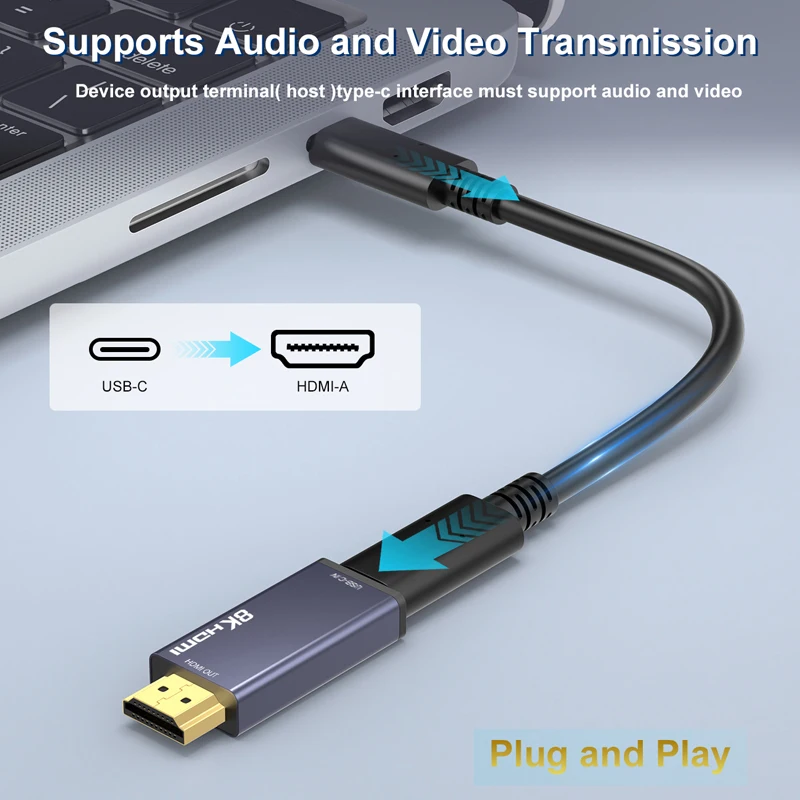 Denlane USB C To HDMI Adapter 4K@60Hz, USBC Digital AV Multiport Adapter With USB 3.0 & 100W Fast Charging, Type C To HDMI Converter For IPad/Mac/MacBook, USB-C Laptop Hub For Dell/Lenovo/Samsung