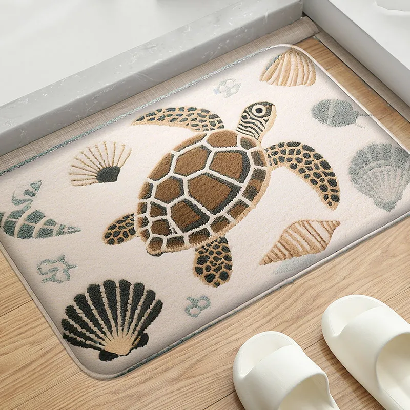 Seaside Series Modern Decorative Bathroom Anti-Slip Floor Mat