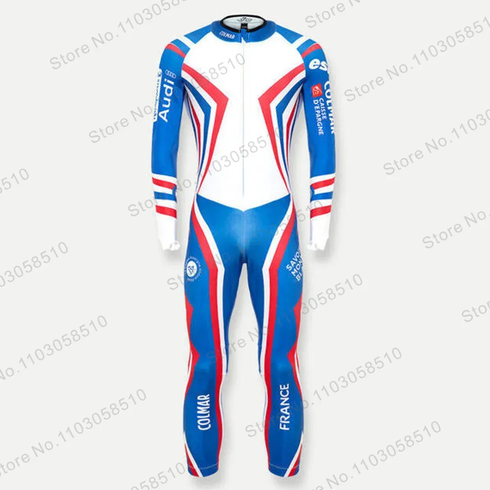 GS Non-Padded Speed Race Suit Performance GS MEN Race Ski Suits Winter Flange Jumpsuits One Piece Downhill Speed GS Set