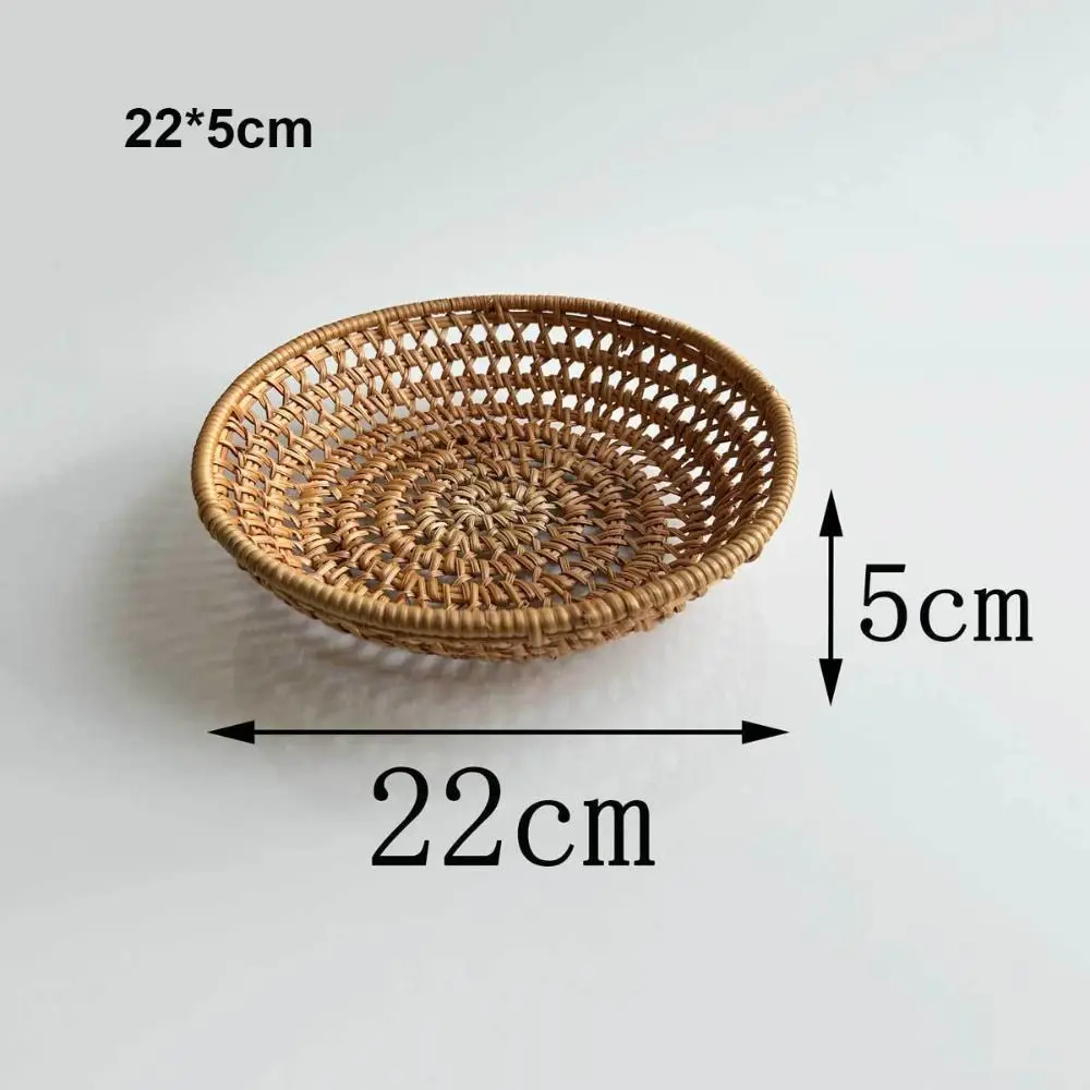Handwoven Rattan Wicker Serving Baskets for Household