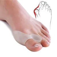 2PCS Silicone Gel Thumb Corrector Bunion Foot Toe Hallux Valgus Protector Separator Finger Straightener Adjuster Foot Care Tool 1