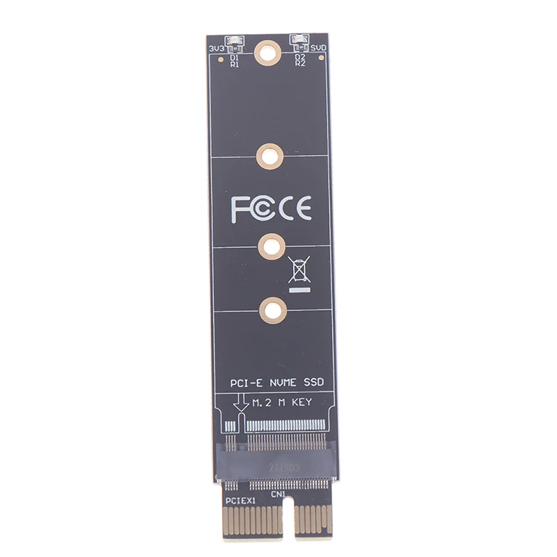 PCIE to M2 어댑터, NVMe SSD M2 PCIE X1 Raiser PCI-E PCI M 키 커넥터, 2230 2242 2260 2280 M.2 SSD 풀 스피드 지원