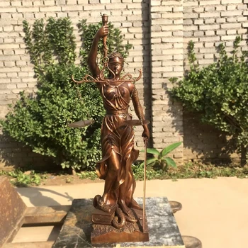Hot Sale Life Size Bronze Justice Muse Sculpture Luxury Decorative Statue