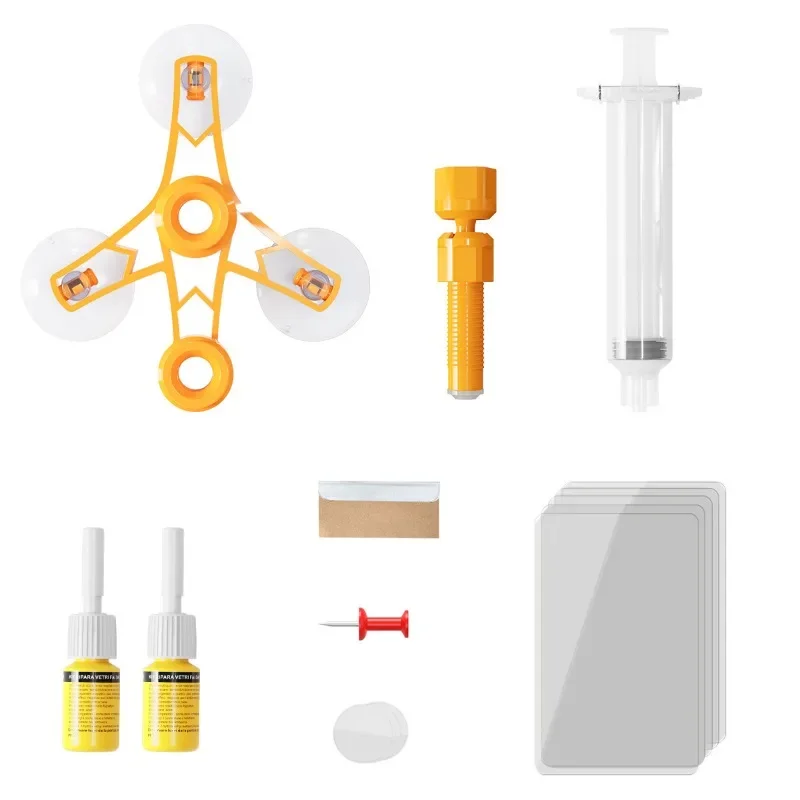DIY Windshield Car Crack Repair Kit Mobile Screen Window Glass Scratch Cure Glue Clean Neat Car Maintenance Accessories