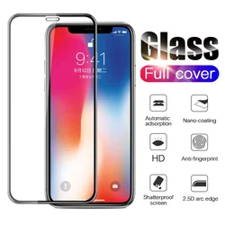 Premium Tempered Glass Screen Protector - Black (For iPhone X or Xs)