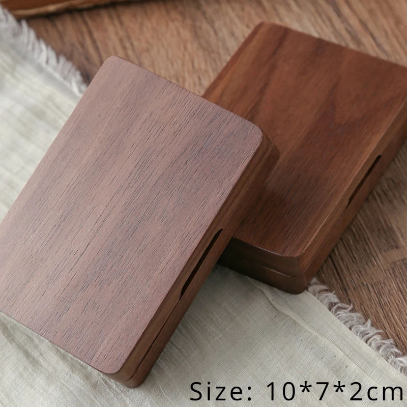 Portable Walnut Watercolor Palette 24 Grids 0.5ML Paint Box Travel Sketching Aquarelle Palette Painting Art Supplies