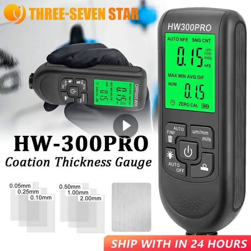 

HW-300PRO Coation Thickness Gauge 0-2000UM Car Paint Film Thickness Tester Car Coating Measuring Tools Automotive Paint Tools