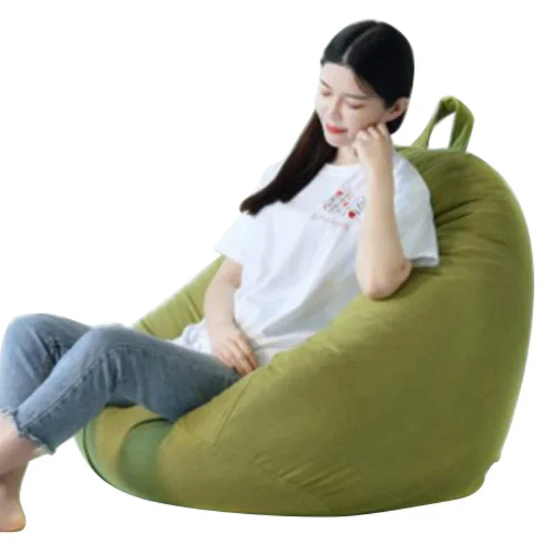 Large Bean Bag Cover Single Seat Sofa Cover High Back Lounger Beanbag Stuffed Toys Clothes Organizer Without Filler 70X80cm sofa cover,bean bag cover